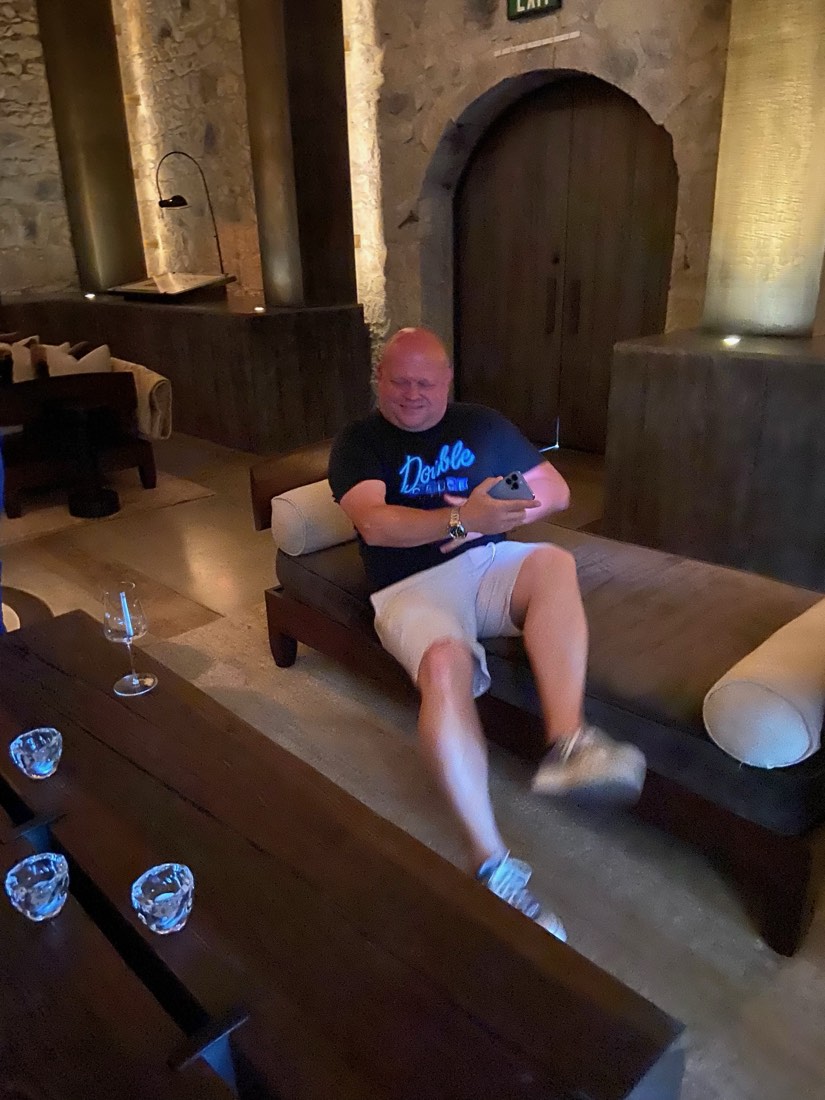 Gerry relaxing in Napa
